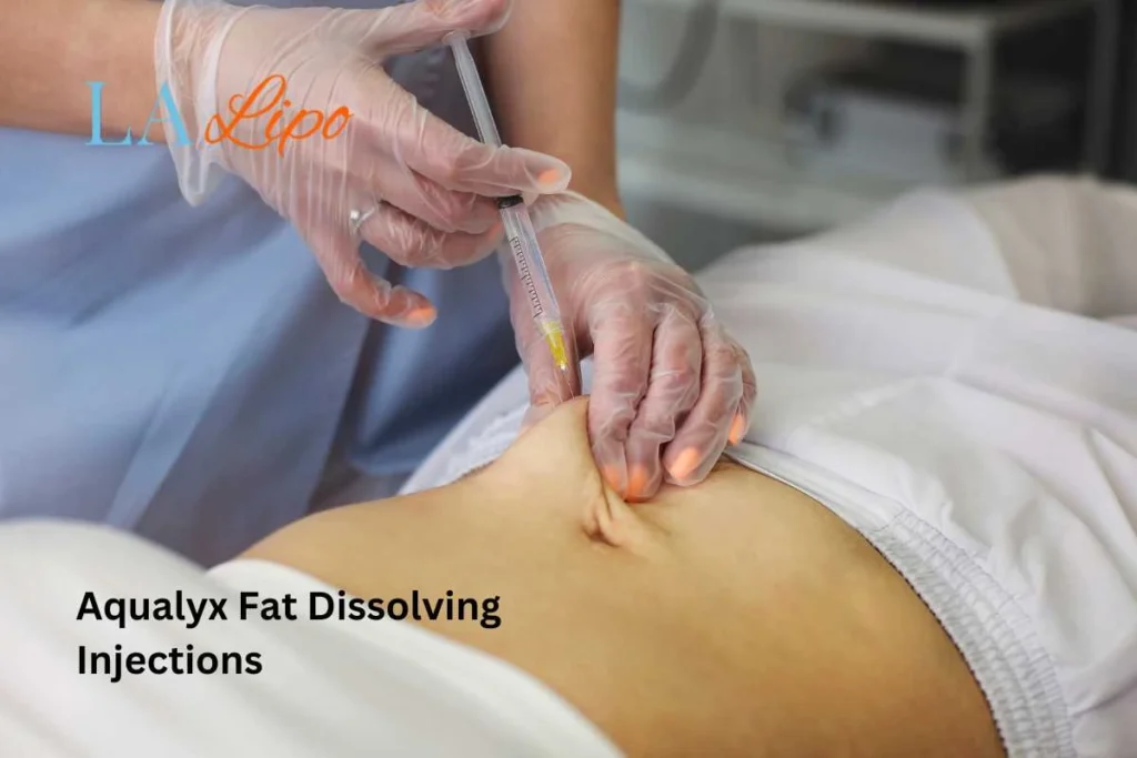 woman having fat dissolving injections West Hendon in the stomach
