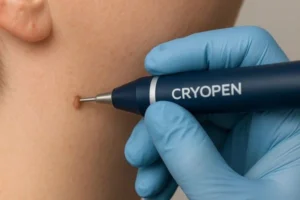 Person receiving skin tag removal West Hendon