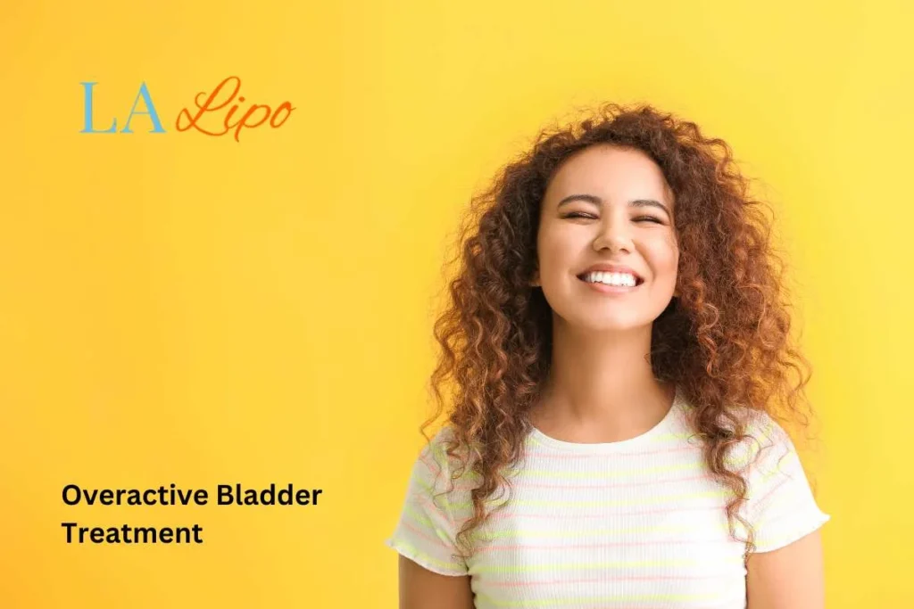 woman smiling about overactive bladder treatment West Hendon solutions